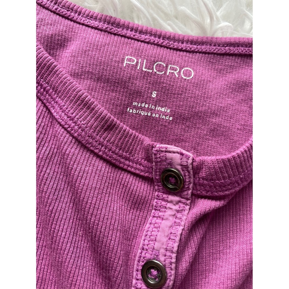 Pilcro Button Front Ribbed Cami Tank Top - Picture 3 of 9